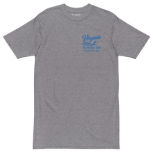 A heather gray short-sleeve t-shirt with a blue graphic on the left chest reading 'Virginia Ski and Boat Club'